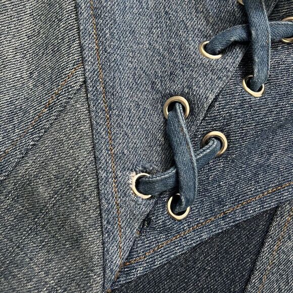 EB Denim Lace Up‎ in Medium Wash - Picture 6 of 16
